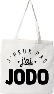 Tote bag coton recyclé j'peux pas j'ai jodo 2