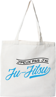 Tote bag coton recyclé j'peux pas j'ai ju-jitsu