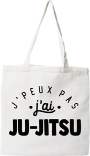 Tote bag coton recyclé j'peux pas j'ai ju-jitsu 2