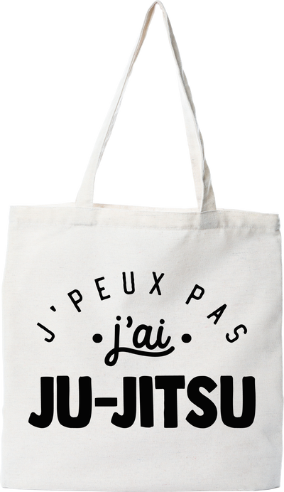Tote bag coton recyclé j'peux pas j'ai ju-jitsu 2