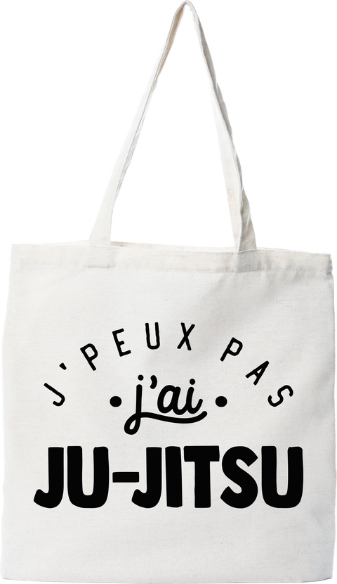 Tote bag coton recyclé j'peux pas j'ai ju-jitsu 2