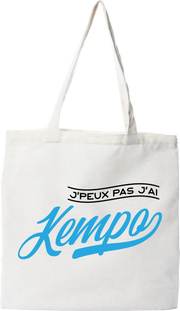 Tote bag coton recyclé j'peux pas j'ai kempo
