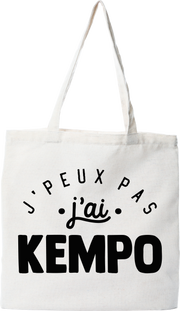 Tote bag coton recyclé j'peux pas j'ai kempo 2