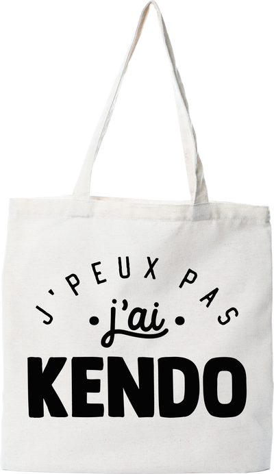 Tote bag coton recyclé j'peux pas j'ai kendo 2