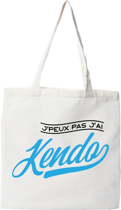 Tote bag coton recyclé j'peux pas j'ai kendo