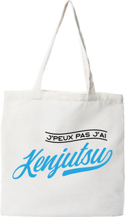 Tote bag coton recyclé j'peux pas j'ai kenjutsu