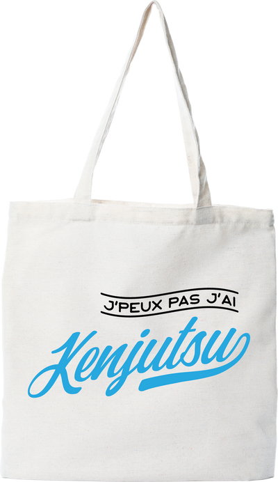 Tote bag coton recyclé j'peux pas j'ai kenjutsu