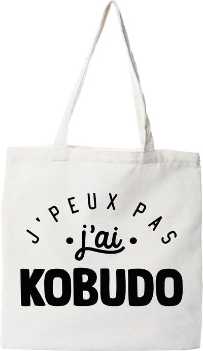 Tote bag coton recyclé j'peux pas j'ai kobudo 2