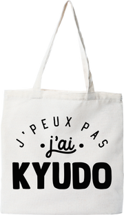 Tote bag coton recyclé j'peux pas j'ai kyudo 2