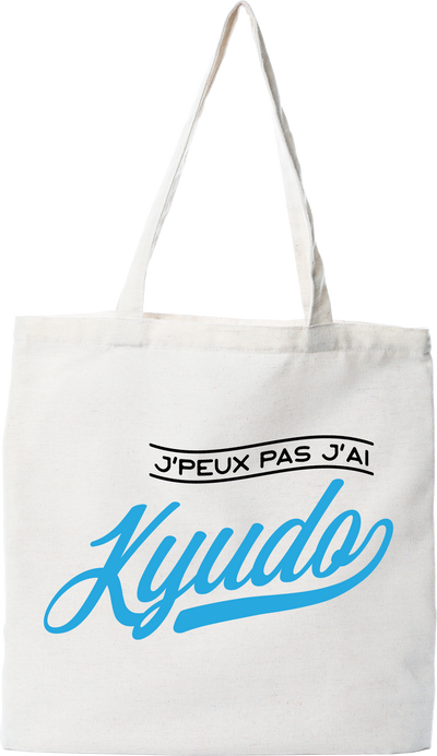Tote bag coton recyclé j'peux pas j'ai kyudo