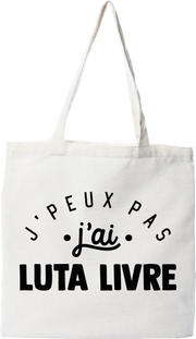 Tote bag coton recyclé j'peux pas j'ai luta livre 2