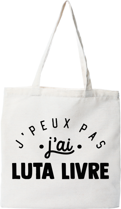 Tote bag coton recyclé j'peux pas j'ai luta livre 2