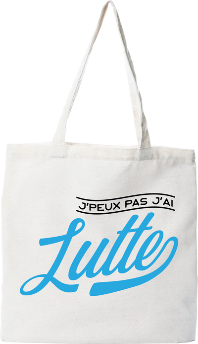 Tote bag coton recyclé j'peux pas j'ai lutte