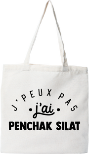 Tote bag coton recyclé j'peux pas j'ai penchak silat 2