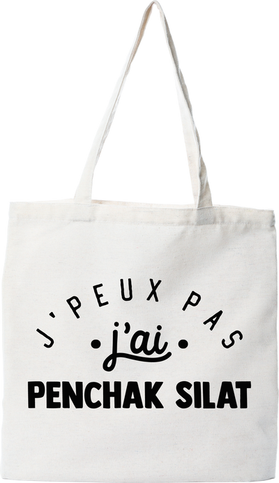 Tote bag coton recyclé j'peux pas j'ai penchak silat 2