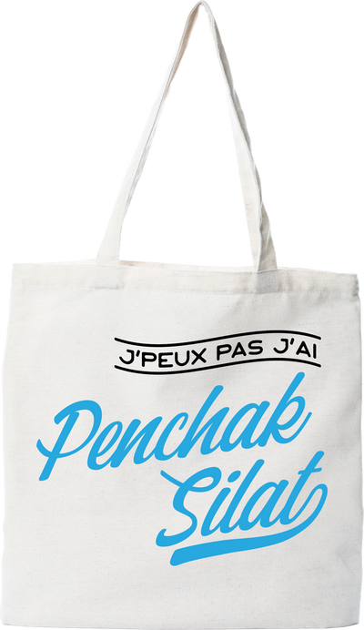 Tote bag coton recyclé j'peux pas j'ai penchak silat