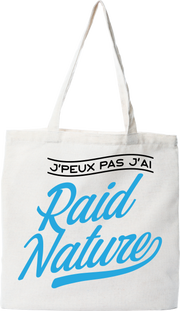 Tote bag coton recyclé j'peux pas j'ai raid nature