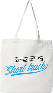 Tote bag coton recyclé j'peux pas j'ai short track