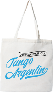 Tote bag coton recyclé j'peux pas j'ai tango argentin