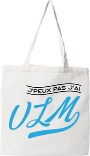 Tote bag coton recyclé j'peux pas j'ai ulm