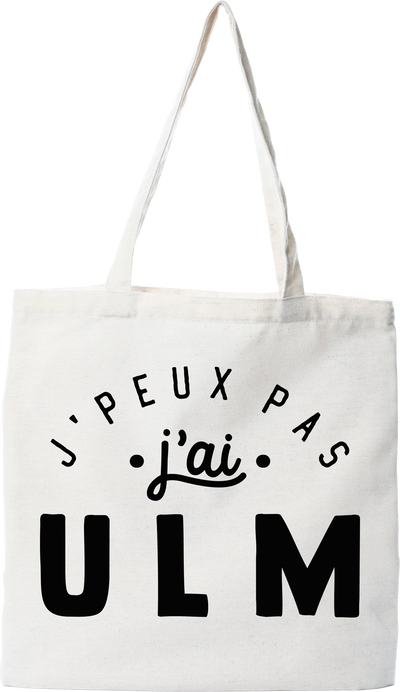 Tote bag coton recyclé j'peux pas j'ai ulm 2