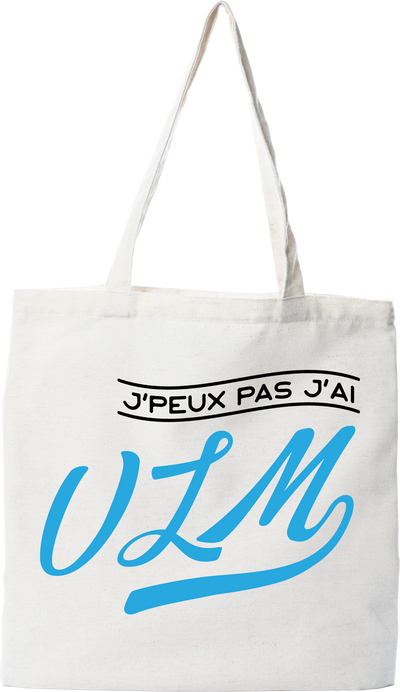 Tote bag coton recyclé j'peux pas j'ai ulm