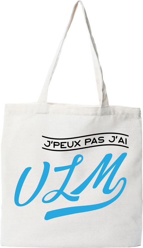Tote bag coton recyclé j'peux pas j'ai ulm