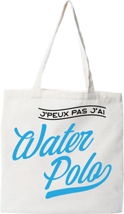 Tote bag coton recyclé j'peux pas j'ai water polo