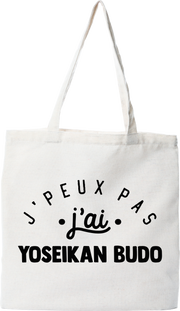 Tote bag coton recyclé j'peux pas j'ai yoseikan budo 2