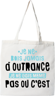 Tote bag coton recyclé jamais à outrance