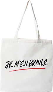 Tote bag coton recyclé je m'en branle