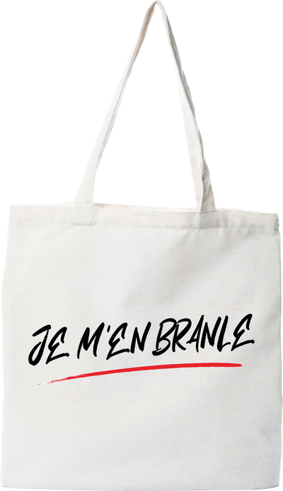 Tote bag coton recyclé je m'en branle