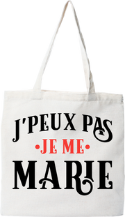 Tote bag coton recyclé je me marie