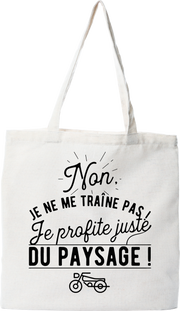 Tote bag coton recyclé je ne me traîne pas