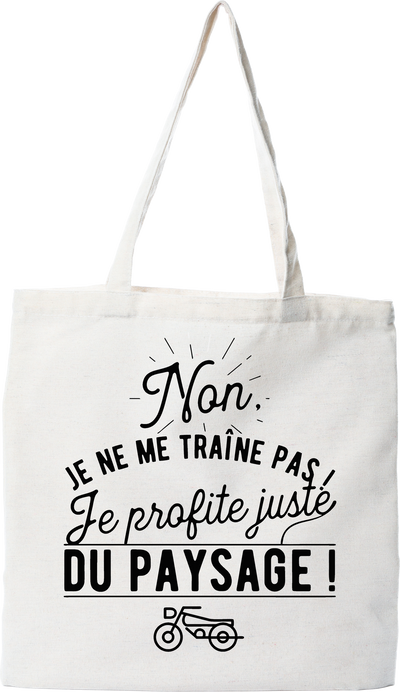 Tote bag coton recyclé je ne me traîne pas