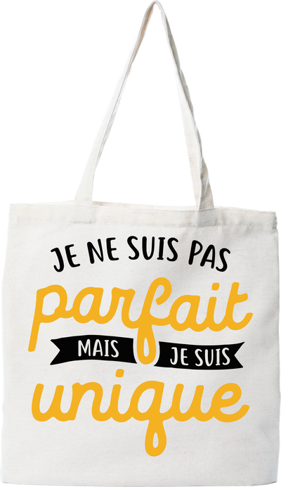 Tote bag coton recyclé je ne suis pas parfait