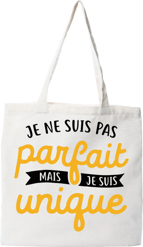 Tote bag coton recyclé je ne suis pas parfait