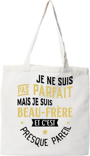 Tote bag coton recyclé je suis beau-frère