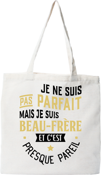 Tote bag coton recyclé je suis beau-frère