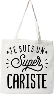 Tote bag coton recyclé je suis un super cariste