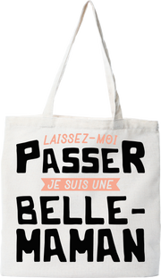 Tote bag coton recyclé je suis une belle-maman