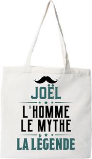 Tote bag coton recyclé joël l'homme le mythe la légende