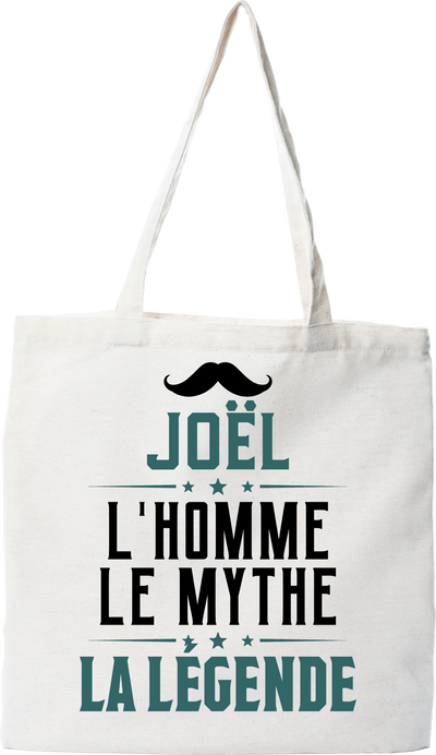 Tote bag coton recyclé joël l'homme le mythe la légende