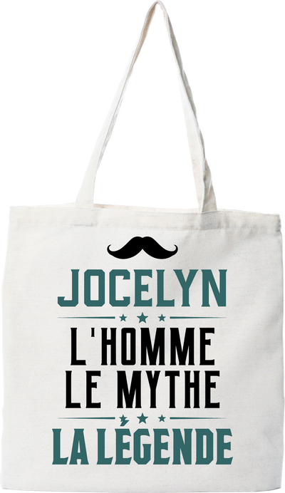 Tote bag coton recyclé jocelyn l'homme le mythe la légende