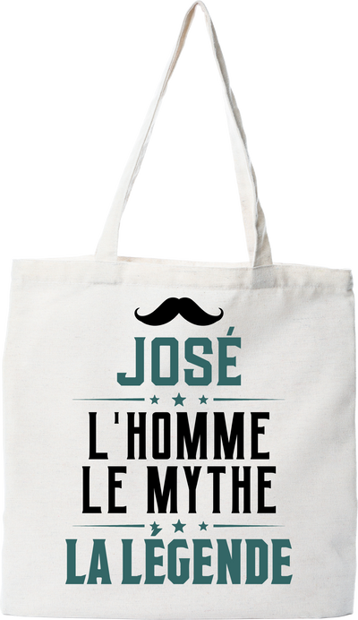 Tote bag coton recyclé josé l'homme le mythe la légende