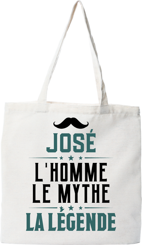 Tote bag coton recyclé josé l'homme le mythe la légende
