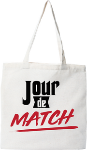 Tote bag coton recyclé jour de match