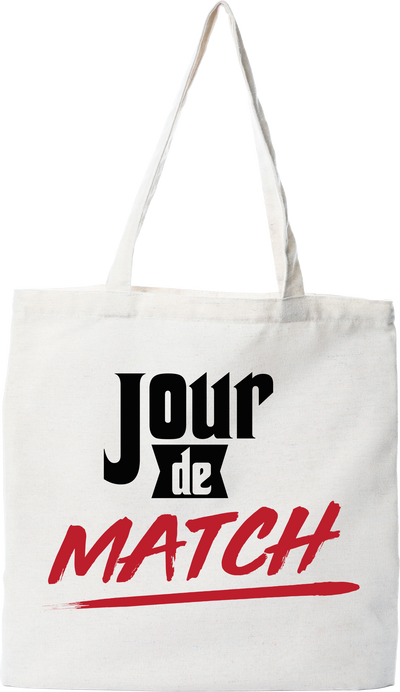 Tote bag coton recyclé jour de match