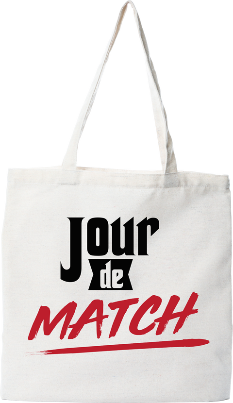 Tote bag coton recyclé jour de match
