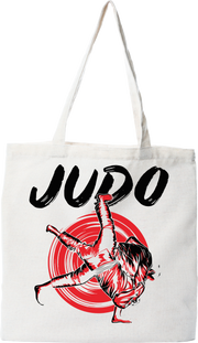 Tote bag coton recyclé judo fan